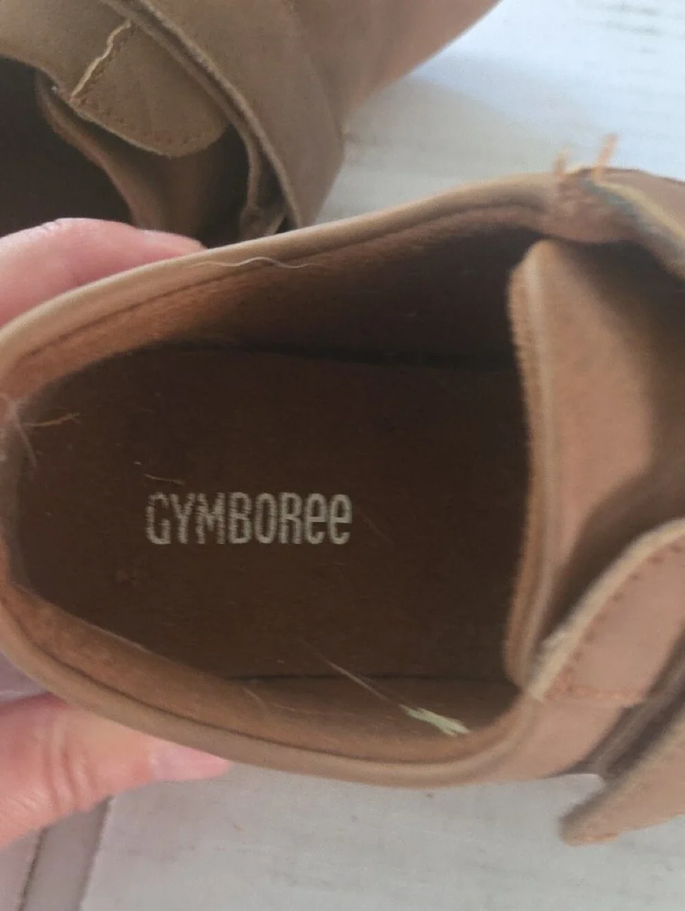 Gymboree Boys Brown Hook-and-Loop Dress Shoes